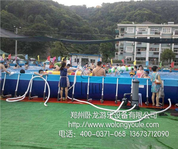 可拆游泳池价格  支架水池 卧龙游乐图片