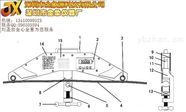 工程专用绳索张力仪/钢索张力测量仪