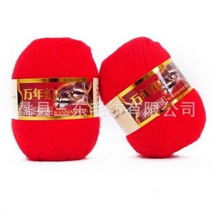 万年红貂绒毛线貂绒纱线厂家直销河北羊绒纱线厂家批发 