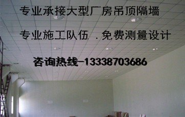 常熟轻钢龙骨吊顶隔墙 矿棉板吊顶安装