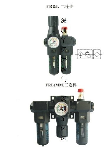 DPC气源处理器、双过滤减压阀PA-600FFR-P3-AD空气过滤器