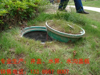 复合材料市政小区窨井盖检查隐形井盖花草坪花盆井圆型Φ500 
