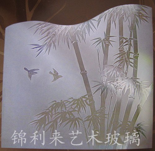 艺术玻璃冰晶画