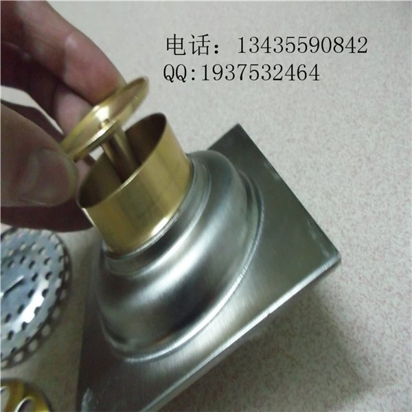 不锈钢铜芯物理自吸3厘亮光地漏，浴室精品地漏，工程地漏