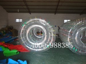 供应郑州大风车充气水上滚筒 