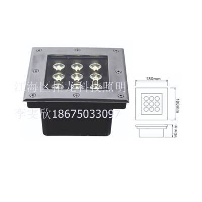 雕塑照明专用方形9W偏光led地埋灯