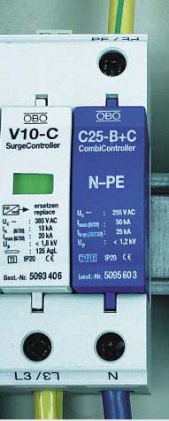 V10-C/2-OBO V10-C/1+NPE普通型安全防护器