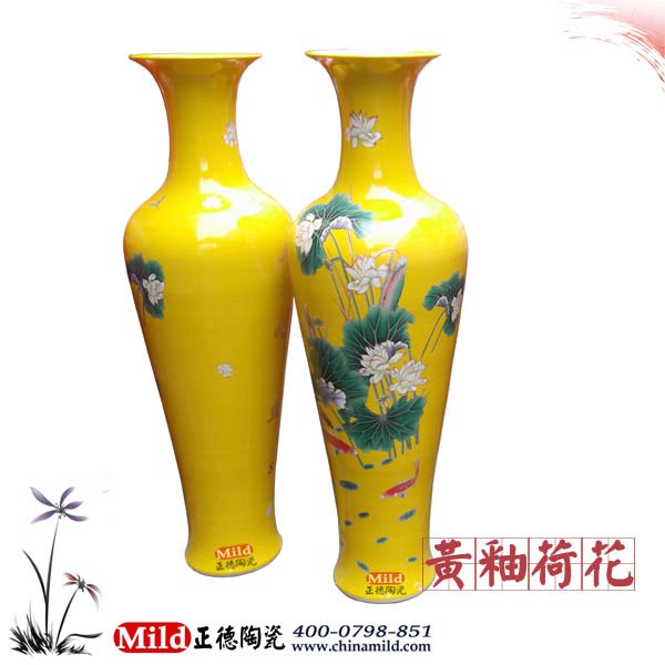 供应景德镇陶瓷大花瓶，礼品大花瓶，雕龙大花瓶，青花大花瓶，花瓶制作厂家