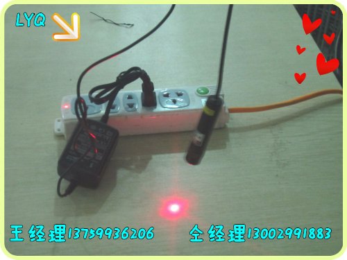 激光打标机红光灯