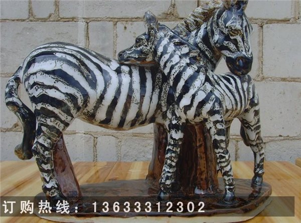 玻璃钢雕塑斑马，玻璃钢雕塑