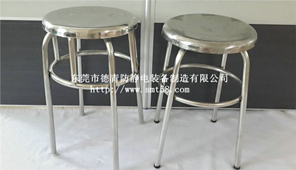 东莞不锈钢四脚圆凳厂家 深圳防静电加固无尘车间净化凳 304管