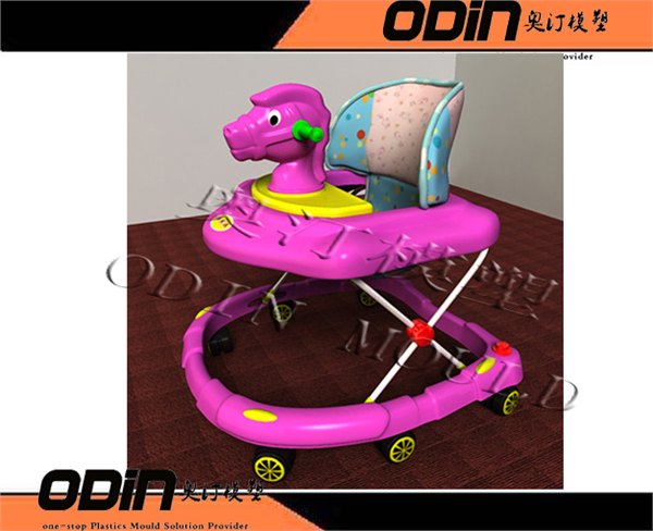 定制宝宝学步车模具 儿童童车模具设计奥汀模塑