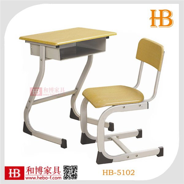 广东佛山厂家直供可升降培训椅 和博家具学生课桌椅