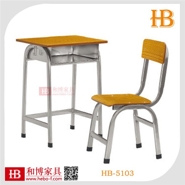 厂家批发 学习桌子  学校单柱课桌