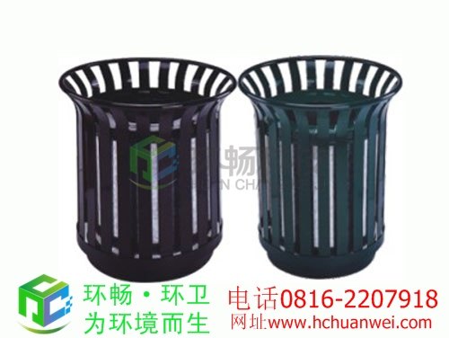 厂家供应柏乡县环畅环卫钢制街道垃圾桶