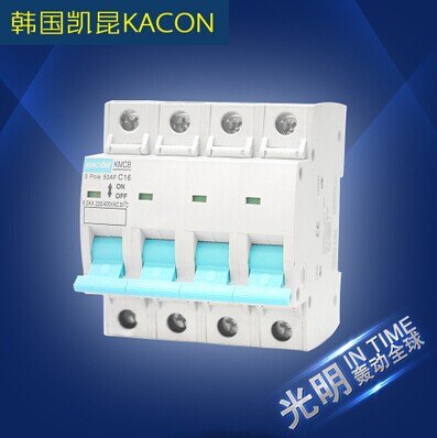 韩国 凯昆 KACON 小型断路器 低压断路器 KMCB-C 4P 6