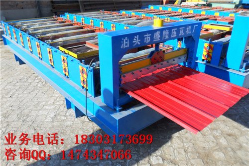周口沈丘900墙体彩钢瓦压瓦机流水线