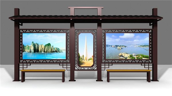 定制 新农村建设候车亭-城市新款公交站台-公交站牌-指路牌-候车亭厂家