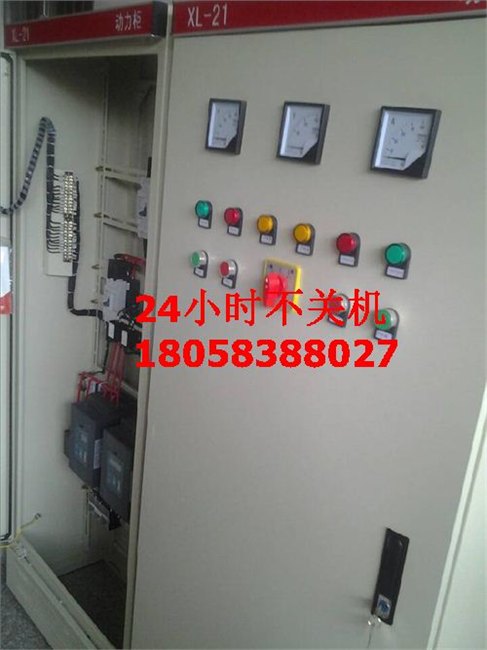 一控二消防控制柜，45kW电机带水泵消防配电箱