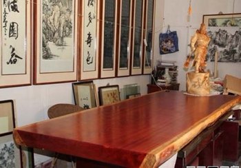非洲红花梨降香黄檀原木家具老板桌画案吧台书桌餐桌直销批发价