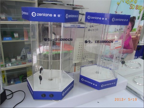 六边形旋转展示柜