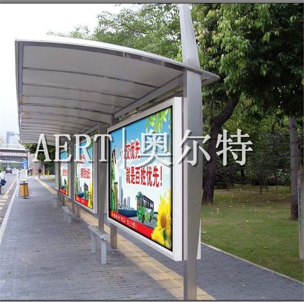 新款带造型候车亭 特价热卖公交站台 公交站牌 厂价直销 按需定制