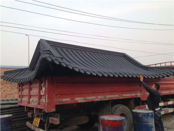 学校，寺庙古建瓦，玻璃钢新型防腐建材