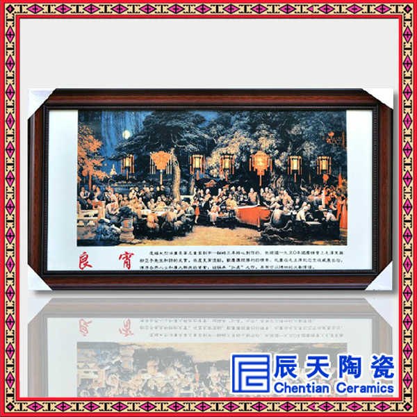 定做瓷板画价格   瓷板画批发   手绘瓷板画