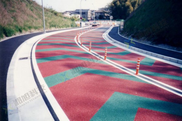 湘旭彩色防滑路面施工工艺 永州道路标线涂料厂家