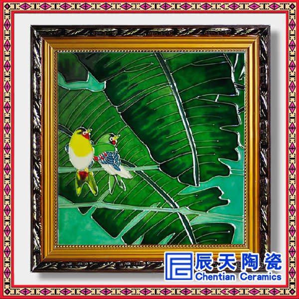 陶瓷瓷板画 定做景德镇陶瓷欧式瓷板画