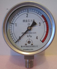 膜盒压力表加工厂家