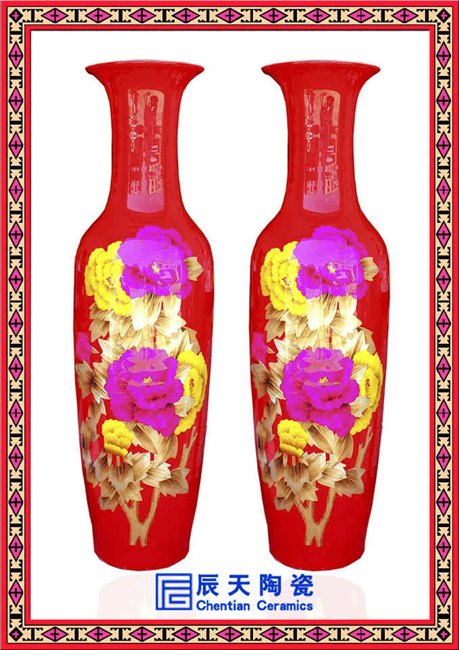陶瓷大花瓶 景德镇陶瓷花瓶 开业礼品花瓶