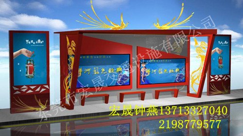 步行街广告灯箱定做 桂林公交候车亭灯箱价格