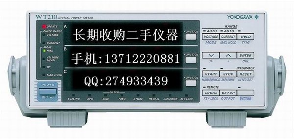 东莞回收WT210、WT210、WT310、WT310数字功率表