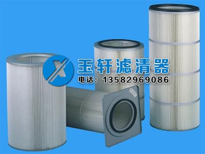 玉轩滤清器厂-抛丸机除尘滤芯滤筒厂家图片