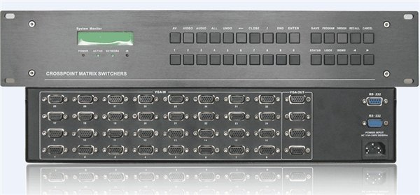 广州格芬GF-VGA1616 VGA矩阵16进16出高清矩阵