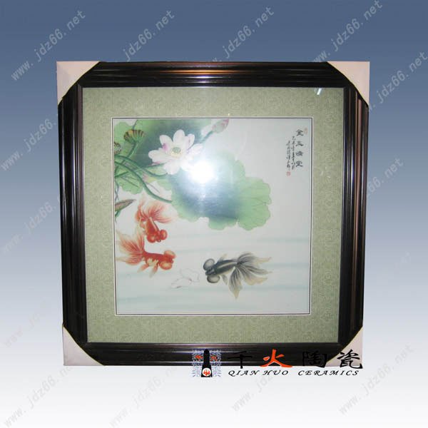 定做企业商务礼品 陶瓷画 装饰画 