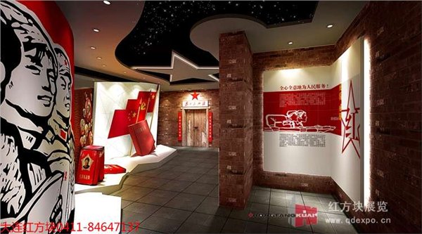 党史馆布展手法-党史馆内部施工图