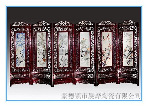 景德镇名人名作瓷板画