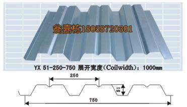 YX51-250-750开口楼承板