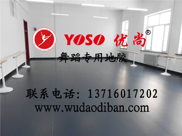 舞蹈塑胶地板价格，舞蹈房专用塑胶地板，舞蹈房专业地板