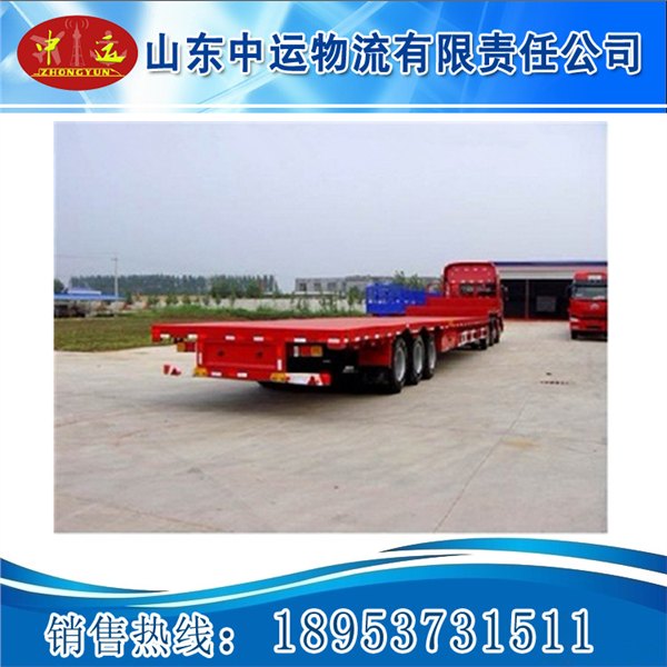 13米高低板高栏半挂车