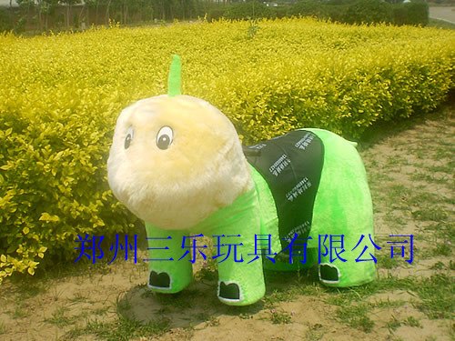 贵州动物毛绒电动车/江苏室外长江七号毛绒电瓶车批发