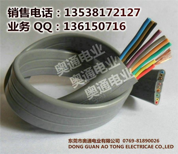 自动伸缩门专用扁线,电动门扁电缆,扁电缆，电动伸缩门扁线