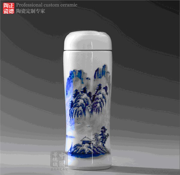 定做精美陶瓷礼品保温杯 商务赠品保温杯