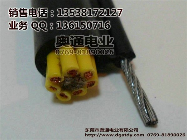 深圳起重机电缆-行车电缆-带钢丝绳电缆