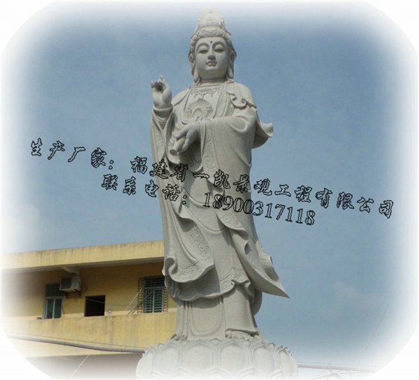 厂家直销大理石观音像 专业生产石雕观音 精美石雕观音生产厂家