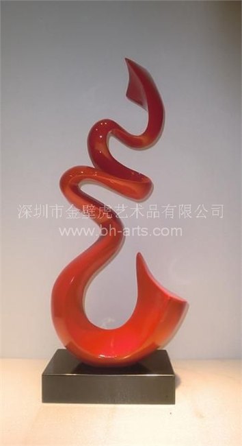 批发供应铁艺雕塑树脂彩绳抽象雕塑家居酒店雕塑摆件工艺品
