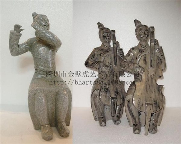 深圳雕塑艺术品公司供应抽象树脂彩绘人物雕塑案头摆件