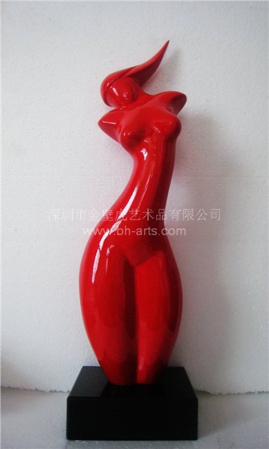 供应抽象雕塑摆件装饰品高档树脂摆件酒店会所艺术饰品